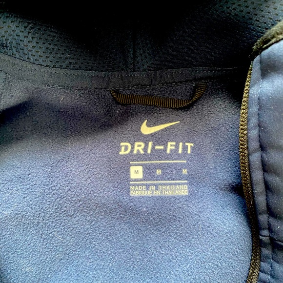 Gently used Nike performance rain jacket/ dark navy/ medium but runs large - Picture 2 of 3